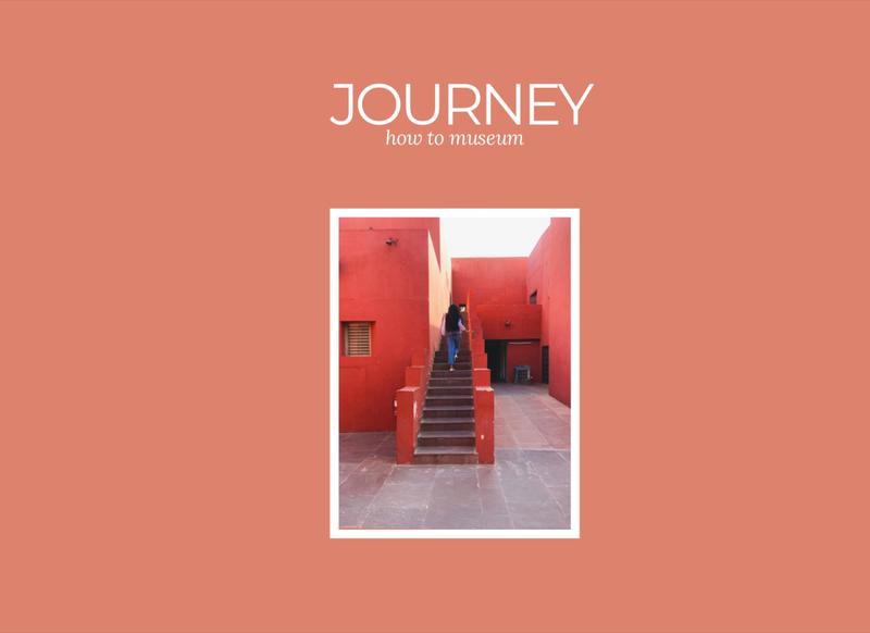 Museum Capstone — title spread of the Journey thesis, reimagining the art museum as an environment