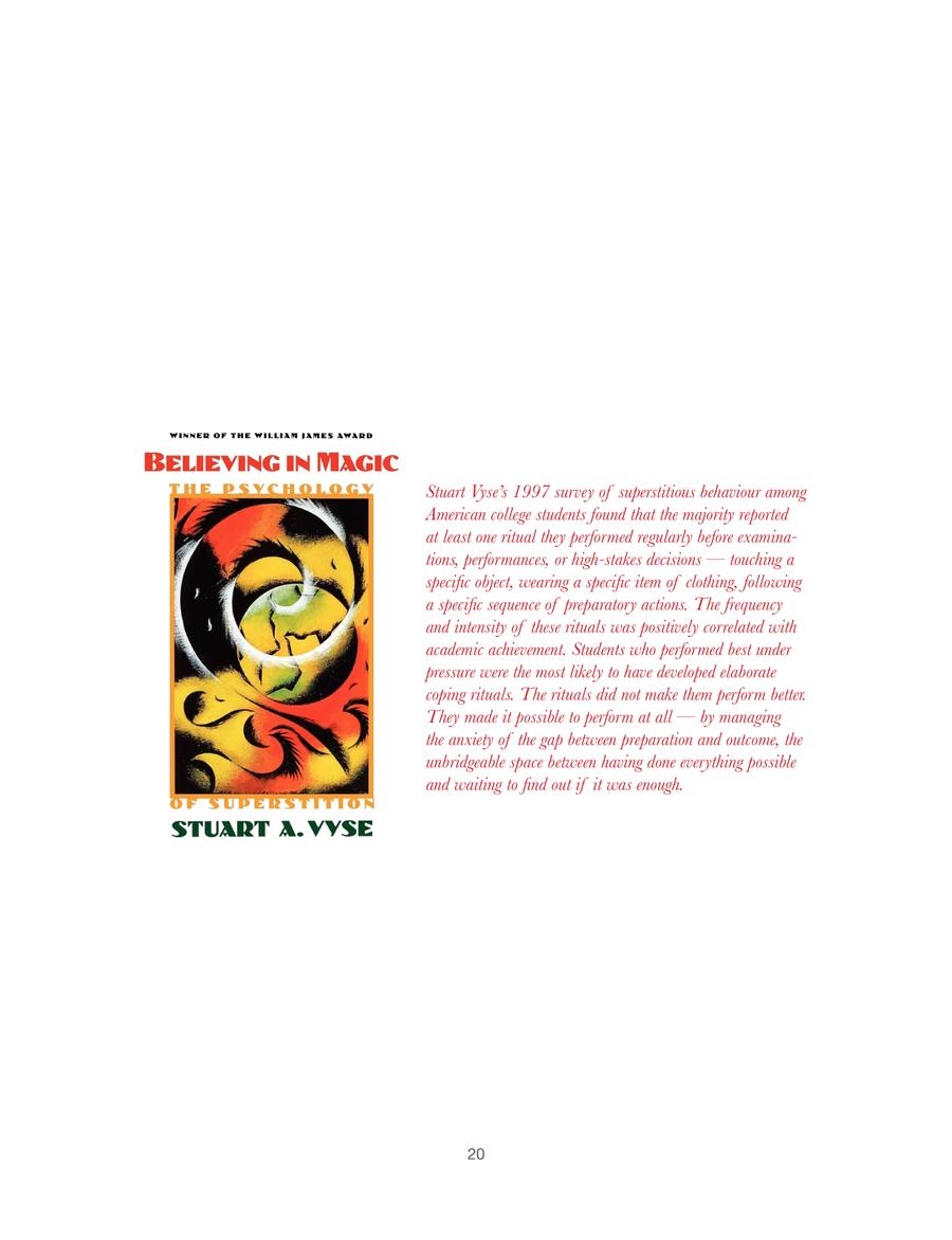 For Every Gesture Made in Private — thesis page: a vintage 'Believing in Magic' plate.