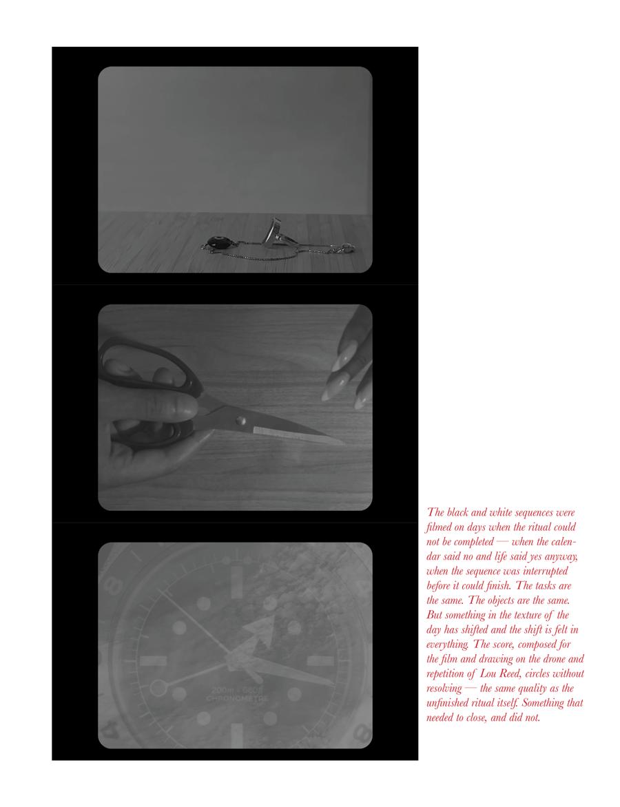 For Every Gesture Made in Private — thesis page: a dark installation render of the exhibition rooms.