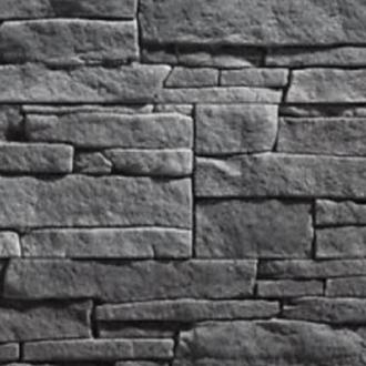 Sample of grey slatestone tile from the washroom palette.